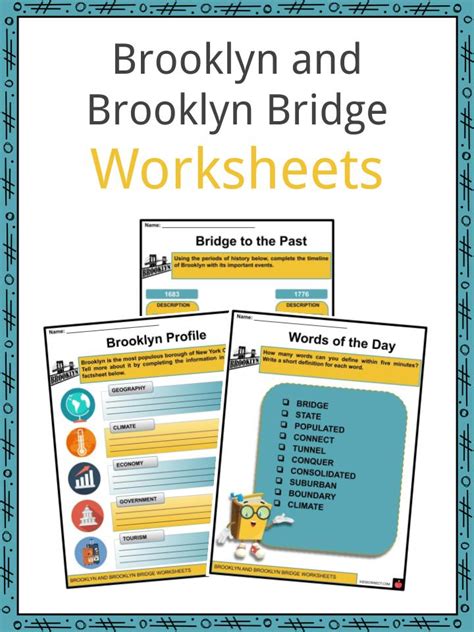 brooklyn bridge facts sheet printable